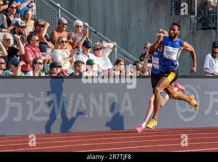 Matthew Hudson-Smith von GB & NI nimmt am 15. An den Men's 400m bei den Oslo Bislett Games, Wanda Diamond League, Bislett Stadium, Oslo Norwegen Teil Stockfoto