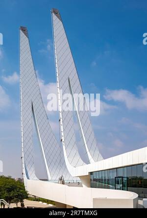 Minarets of Education City Moschee, Al Rayyan, Doha, Katar Stockfoto