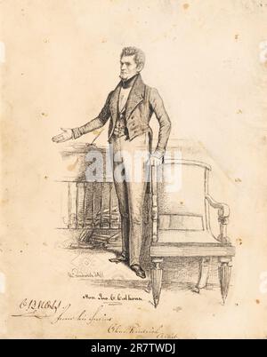 John C. Calhoun 1838 Stockfoto
