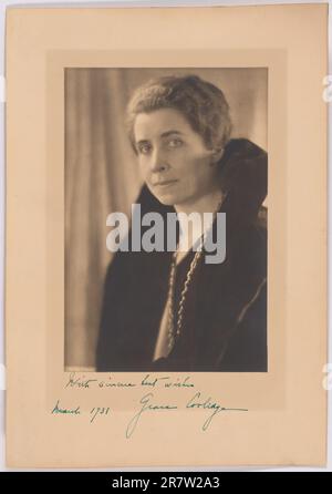 Grace Anna Goodhue Coolidge 1931 Stockfoto