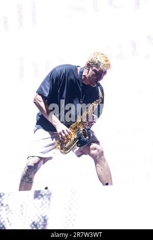 Manchester, Usa. 16. Juni 2022. GRIZ tritt am 2. Tag des Bonnaroo Music & Arts Festivals 2023 am 16. Juni 2023 in Manchester, Tennessee auf. Foto: Darren Eagles/imageSPACE Credit: Imagespace/Alamy Live News Stockfoto