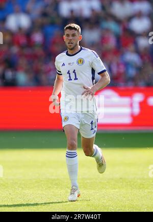 Ryan Christie aus Schottland beim UEFA Euro 2024 Qualifying Group A Match im Ullevaal Stadion, Oslo. Foto: Samstag, 17. Juni 2023. Stockfoto