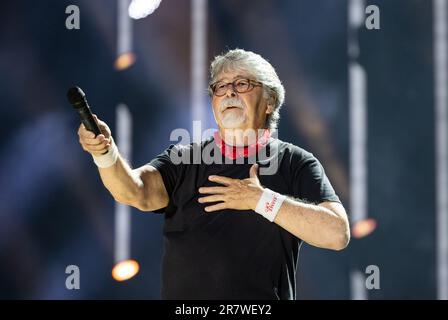 Randy Owen aus Alabama tritt am 4. Tag des CMA Fest im Nissan Stadium am Donnerstag, den 11. Juni 2023 in Nashville, Tennessee auf. (Foto: Amiee St Stockfoto