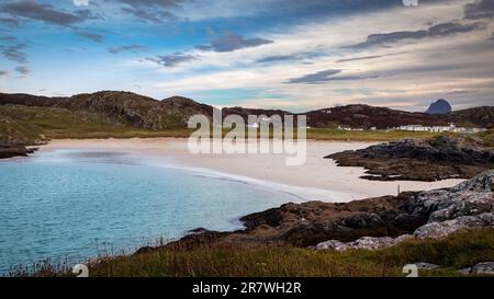 Achmelvich Beach im Norden Schottlands Stockfoto