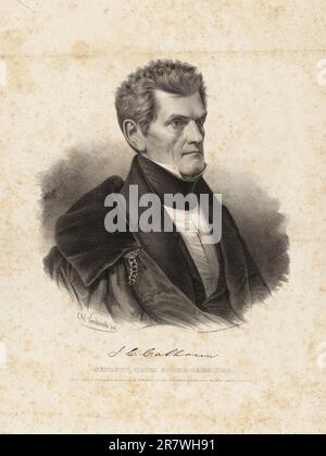 John C. Calhoun 1837 Stockfoto