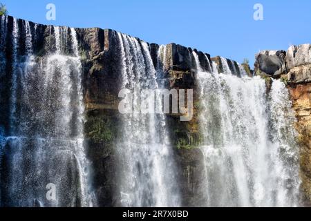 Wasserfall Salto Del Itata (Yungay) Stockfoto