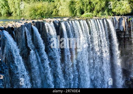 Wasserfall Salto Del Itata (Yungay) Stockfoto