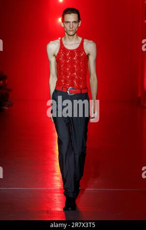 Mailand, Italien. 17. Juni 2023. JORDANLUCA Spring Summer 2024 Runway während der Mailänder Fashion Week am 2023. Juni in Mailand; Italien 17/06/2023 Guthaben: dpa/Alamy Live News Stockfoto