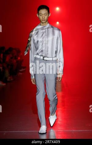 Mailand, Italien. 17. Juni 2023. JORDANLUCA Spring Summer 2024 Runway während der Mailänder Fashion Week am 2023. Juni in Mailand; Italien 17/06/2023 Guthaben: dpa/Alamy Live News Stockfoto