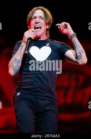 Neuhausen Ob Eck, Deutschland. 17. Juni 2023. Leadsänger Benjamin Kowalewicz von der kanadischen Band „Billy Talent“ wird beim Southside Festival 2023 singen. Kredit: Christoph Schmidt/dpa/Alamy Live News Stockfoto