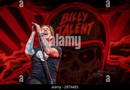 Neuhausen Ob Eck, Deutschland. 17. Juni 2023. Leadsänger Benjamin Kowalewicz von der kanadischen Band „Billy Talent“ wird beim Southside Festival 2023 singen. Kredit: Christoph Schmidt/dpa/Alamy Live News Stockfoto