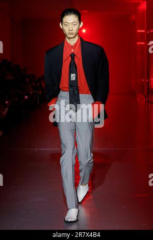 Mailand, Italien. 17. Juni 2023. JORDANLUCA Spring Summer 2024 Runway während der Mailänder Fashion Week am 2023. Juni in Mailand; Italien 17/06/2023 Guthaben: dpa/Alamy Live News Stockfoto