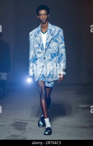 Mailand, Italien. 17. Juni 2023. MSGM Spring Summer 2024 Runway während der Mailänder Modewoche am 2023. Juni in Mailand; Italien 17/06/2023 Guthaben: dpa/Alamy Live News Stockfoto