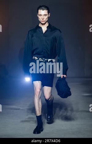 Mailand, Italien. 17. Juni 2023. MSGM Spring Summer 2024 Runway während der Mailänder Modewoche am 2023. Juni in Mailand; Italien 17/06/2023 Guthaben: dpa/Alamy Live News Stockfoto