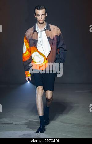 Mailand, Italien. 17. Juni 2023. MSGM Spring Summer 2024 Runway während der Mailänder Modewoche am 2023. Juni in Mailand; Italien 17/06/2023 Guthaben: dpa/Alamy Live News Stockfoto