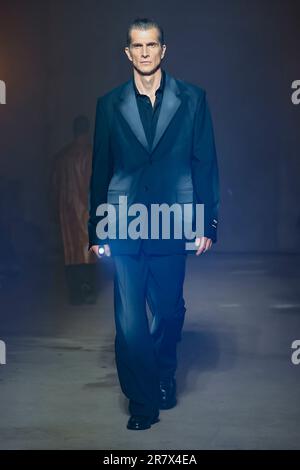 Mailand, Italien. 17. Juni 2023. MSGM Spring Summer 2024 Runway während der Mailänder Modewoche am 2023. Juni in Mailand; Italien 17/06/2023 Guthaben: dpa/Alamy Live News Stockfoto