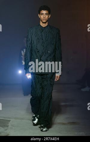 Mailand, Italien. 17. Juni 2023. MSGM Spring Summer 2024 Runway während der Mailänder Modewoche am 2023. Juni in Mailand; Italien 17/06/2023 Guthaben: dpa/Alamy Live News Stockfoto