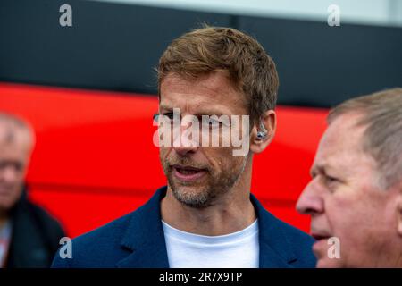 Jenson Button (GBR), ehemaliger F1-Fahrer, 2009-Weltmeister während der Qualifikationssitzung am Samstag, den 17. Juni - FORMEL 1 PIRELLI GRAND PRIX DU CANADA 2023 - Stockfoto