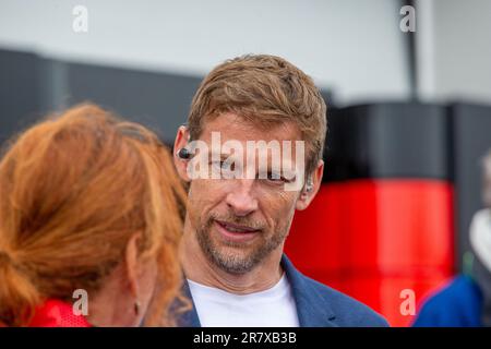 Jenson Button (GBR), ehemaliger F1-Fahrer, Weltmeister 2009&#XA;während der Qualifikationssitzung am Samstag, den 17. Juni – FORMEL 1 PIRELLI GRAND PRIX DU CANADA 20 Stockfoto