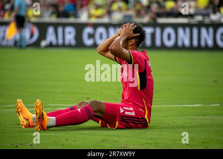 Nashville, Tennessee, USA. 17., Juni 2023. Nicholas Gioacchini. Nashville SC besiegt St. Louis City SC 3-1 im GEODIS Park. Kredit: Kindell Buchanan/Alamy Live News. Stockfoto