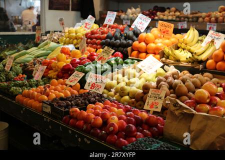 Pikes Place Seattle, Washington Stockfoto