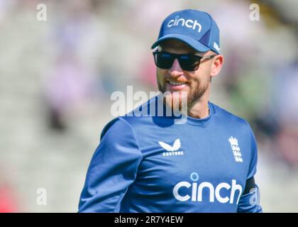 Edgbaston Cricket Stadium, Birmingham, Großbritannien. 16. Juni 2023 um 1100hrs Uhr. England Men gegen Australia Men in the Ashes Cricket Test Match Day 1. Ben Stokes - Captain (England) Bild: Mark Dunn/Alamy, Stockfoto