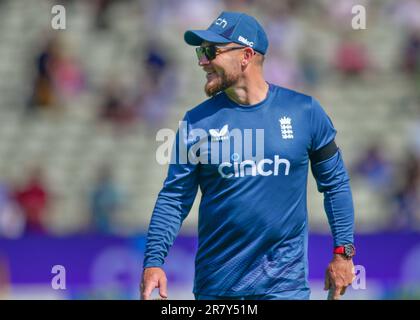 Edgbaston Cricket Stadium, Birmingham, Großbritannien. 16. Juni 2023 um 1100hrs Uhr. England Men gegen Australia Men in the Ashes Cricket Test Match Day 1. Ben Stokes - Captain (England) Bild: Mark Dunn/Alamy, Stockfoto