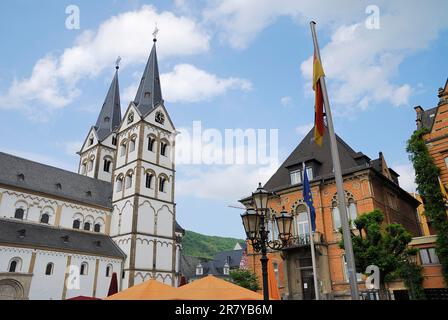 Marktplatz in Boppard am Rhein in Deutschland Stockfoto