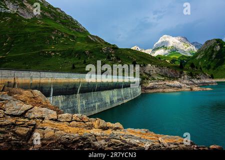 Spullersee ein hoher Bergsee in Vorarlberg, Österreich Stockfoto