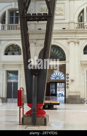 Großer Knüppel am Bahnsteig des Estacion de Francia in Barcelona. Das Estacio de Fran Stockfoto