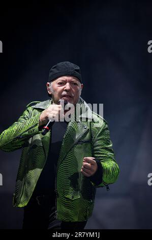 Rom, Italien. 17. Juni 2023. Olympiastadion Rom 17/06/2023. Vasco Rossi trat am zweiten römischen Tag im Stadio Olimpico in Rom auf und war an jedem Tag der Tour ausverkauft. Auf dem Foto: Vasco Rossi Credit: Independent Photo Agency/Alamy Live News Stockfoto