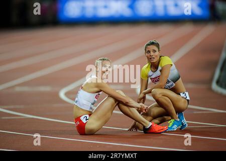 Ruth Sophia Spelmeyer nimmt an den 400 Metern der Leichtathletik-Weltmeisterschaft London 2017 Teil. Stockfoto