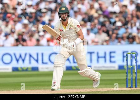 Birmingham, Großbritannien. 18. Juni 2023. Pat Cummings of Australia während des LV= Insurance Ashes First Test Series Day 3 England gegen Australien in Edgbaston, Birmingham, Großbritannien, 18. Juni 2023 (Foto von Craig Thomas/News Images) in Birmingham, Großbritannien, am 6./18. Juni 2023. (Foto: Craig Thomas/News Images/Sipa USA) Guthaben: SIPA USA/Alamy Live News Stockfoto