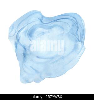 Abstrakter Hintergrund in mariner Aquarellfarbe. Handgezeichnete Aquarelldarstellung. Stockfoto