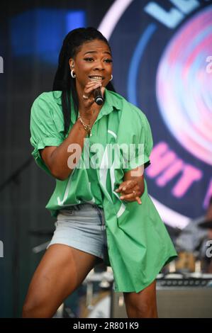 17. Juni 2023, Leeds, South Yorkshire, U.K: Livin Joy Performing at lets Rock Leeds 80s Festival , Leeds UK , 17.06.2023 (Kreditbild: © Robin Burns/ZUMA Press Wire) NUR REDAKTIONELLE VERWENDUNG! Nicht für den kommerziellen GEBRAUCH! Stockfoto