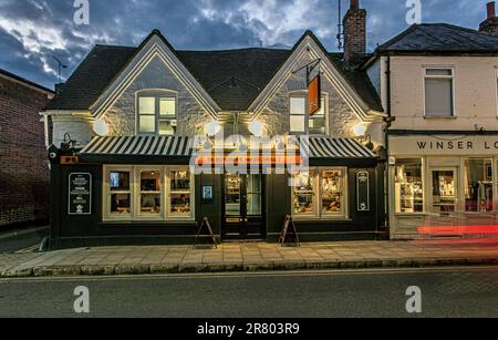 Außenansicht des Butchers Tap and Grill in Marlow, Buckinghamshire, Großbritannien Stockfoto