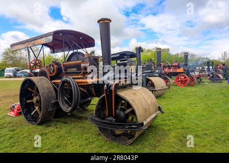 1901 Fowler Road Roller (HR3582) Lord Kitchener Engine No 9005 at the Abbey Hill Steam Rally, Yeovil, Somerset, England, UK Stockfoto