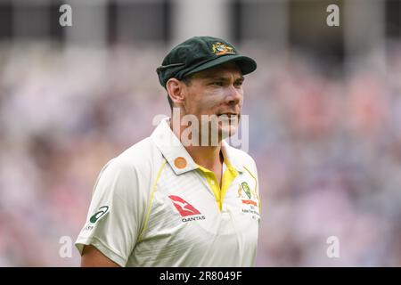 Birmingham, Großbritannien. 18. Juni 2023. Scott Boland of Australia während des LV= Insurance Ashes First Test Series Day 3 England gegen Australia at Edgbaston, Birmingham, Großbritannien, 18. Juni 2023 (Foto von Craig Thomas/News Images) in Birmingham, Großbritannien, am 6./18. Juni 2023. (Foto: Craig Thomas/News Images/Sipa USA) Guthaben: SIPA USA/Alamy Live News Stockfoto