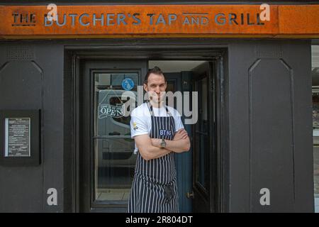 The Butchers Tap and Grill in Marlow, Buckinghamshire, Großbritannien Stockfoto