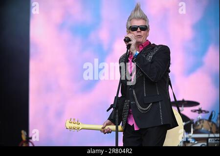 17. Juni 2023, Leeds, South Yorkshire, U.K: Sigue Sigue Sputnik Performing at Lets Rock Leeds 80s Festival , Leeds UK , 17.06.2023 (Credit Image: © Robin Burns/ZUMA Press Wire) REDAKTIONELLE VERWENDUNG! Nicht für den kommerziellen GEBRAUCH! Stockfoto