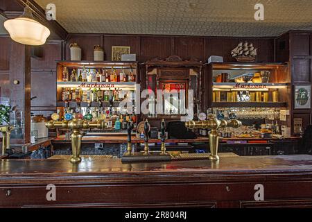 Das Marksman Public House in London, England. Stockfoto