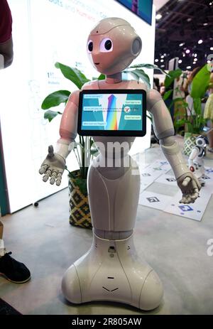 Allgemeine Atmosphäre während der Viva Technology VivaTech 2023 Messe in Paris, Frankreich am 17. Juni 2023 Foto von Alain Apaydin/ABACAPRESS.COM Stockfoto