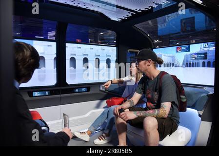 Allgemeine Atmosphäre während der Viva Technology VivaTech 2023 Messe in Paris, Frankreich am 17. Juni 2023 Foto von Alain Apaydin/ABACAPRESS.COM Stockfoto