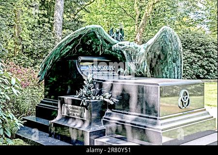 Essen (NRW, Deutschland): Familienfriedhof der Familie Krupp in Essen Bredeney; Friedhof der Familie Krupp Stockfoto