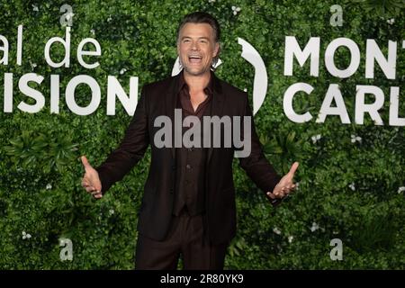 Monte Carlo, Monaco. 18. Juni 2023. Josh Duhamel nimmt am 18. Juni 2023 beim Monte-Carlo-TV-Festival 62. in Monte-Carlo, Monaco, an der Fotokonferenz der Buddy Games 2 Teil. Foto: David Niviere/ABACAPRESS.COM Kredit: Abaca Press/Alamy Live News Stockfoto