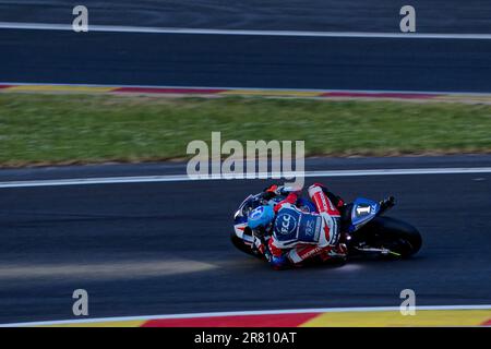 01 HOOK JOSH (AUS), DI MEGLIO MIKE (FRA), TECHNIKER ALAN (FRA), HONDA CBR1000 RR-R, F.C.C. TSR Honda France (JPN), Formula EWC, Aktion während der 2023 24 Stunden Spa-Francorchamps, 2. Runde der FIM Endurance World Championship, vom 16. Bis 18. Juni, Belgien – Foto Alexandre Guillaumot/DPPI Stockfoto