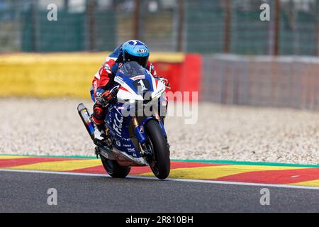 01 HOOK JOSH (AUS), DI MEGLIO MIKE (FRA), TECHNIKER ALAN (FRA), HONDA CBR1000 RR-R, F.C.C. TSR Honda France (JPN), Formula EWC, Aktion während der 2023 24 Stunden Spa-Francorchamps, 2. Runde der FIM Endurance World Championship, vom 16. Bis 18. Juni, Belgien – Foto Alexandre Guillaumot/DPPI Stockfoto