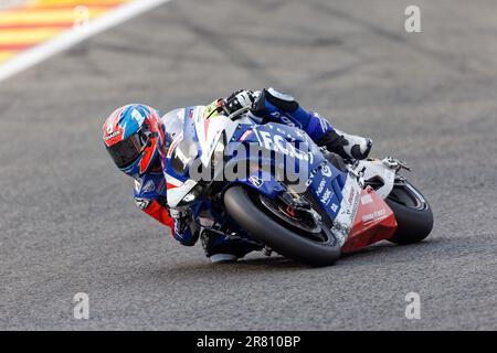 01 HOOK JOSH (AUS), DI MEGLIO MIKE (FRA), TECHNIKER ALAN (FRA), HONDA CBR1000 RR-R, F.C.C. TSR Honda France (JPN), Formula EWC, Aktion während der 2023 24 Stunden Spa-Francorchamps, 2. Runde der FIM Endurance World Championship, vom 16. Bis 18. Juni, Belgien – Foto Alexandre Guillaumot/DPPI Stockfoto