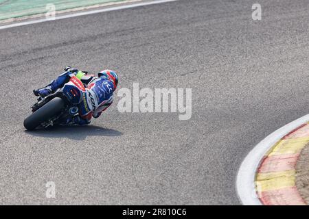 01 HOOK JOSH (AUS), DI MEGLIO MIKE (FRA), TECHNIKER ALAN (FRA), HONDA CBR1000 RR-R, F.C.C. TSR Honda France (JPN), Formula EWC, Aktion während der 2023 24 Stunden Spa-Francorchamps, 2. Runde der FIM Endurance World Championship, vom 16. Bis 18. Juni, Belgien – Foto Alexandre Guillaumot/DPPI Stockfoto