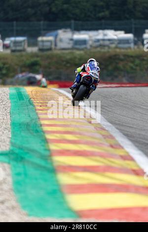 01 HOOK JOSH (AUS), DI MEGLIO MIKE (FRA), TECHNIKER ALAN (FRA), HONDA CBR1000 RR-R, F.C.C. TSR Honda France (JPN), Formula EWC, Aktion während der 2023 24 Stunden Spa-Francorchamps, 2. Runde der FIM Endurance World Championship, vom 16. Bis 18. Juni, Belgien – Foto Alexandre Guillaumot/DPPI Stockfoto